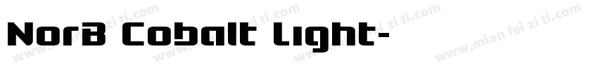 NorB Cobalt Light字体转换